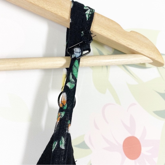 NEW Torrid Black Floral Print Spaghetti Strap Ruffles Mini Dress 1X - Picture 7 of 10